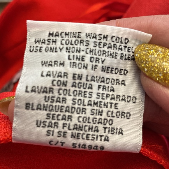 Danny & Nicole red women’s blazer jacket hook & eye closure plus size 24W - Picture 12 of 15